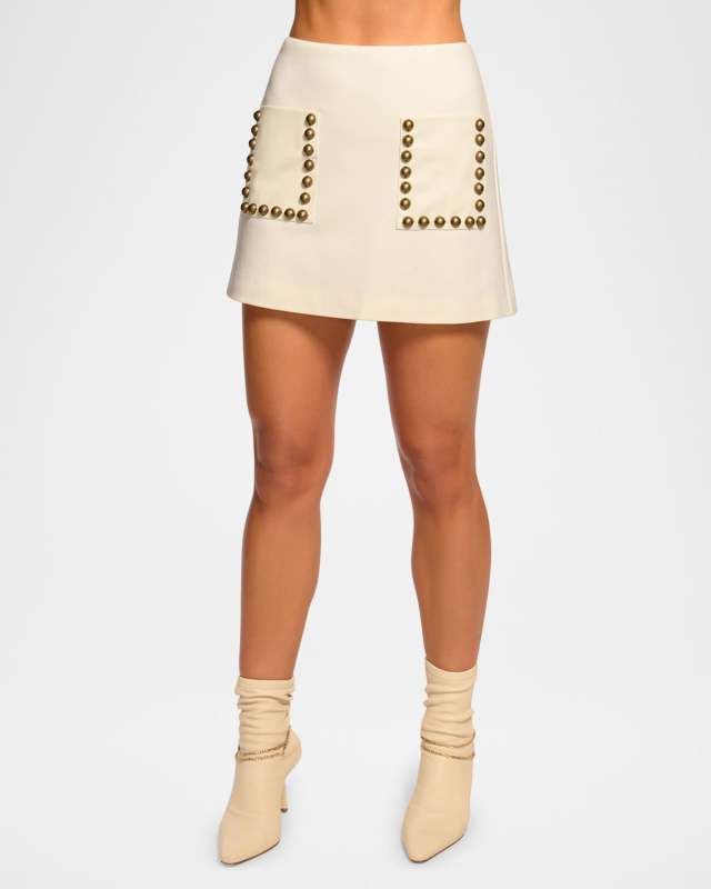 Deidre Studded Mini Skirt